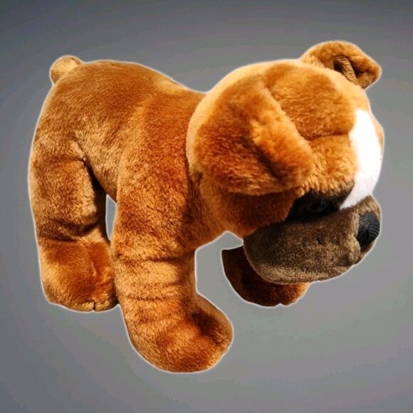 Build-A-Bear BAB Workshop Plush Brown Boxer Dog Stuffed Animal - Picture 1 of 11